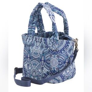 NWT Sakroots Blue Printed Twill Tote With Pouch Purse Bag